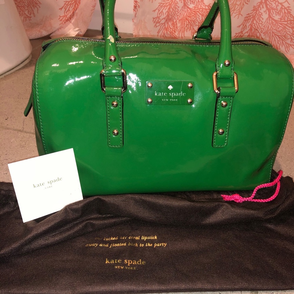 green kate spade purse